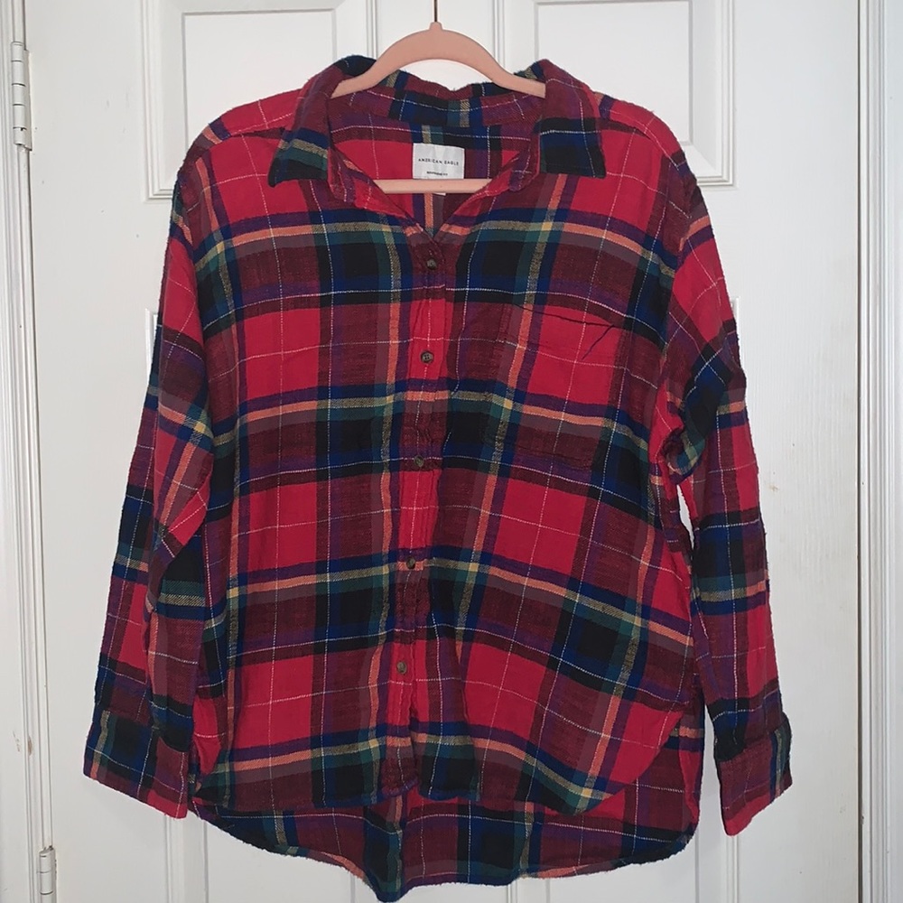 american eagle button down flannel